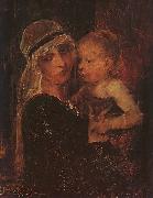 Mihaly Munkacsy Mother and Child oil painting